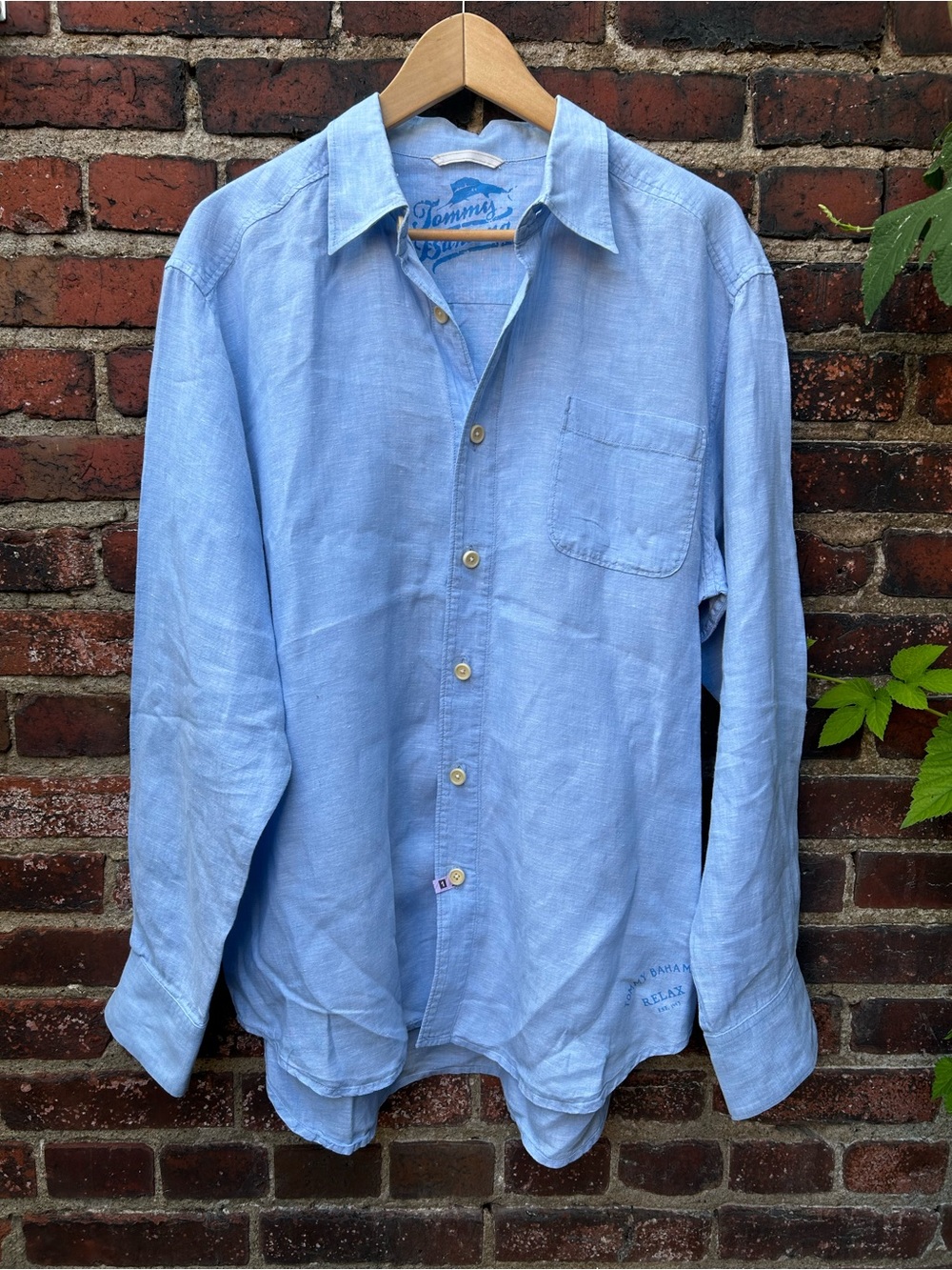 Tommy Bahama 100% Linen Easy Breezer Relax Shirt - L